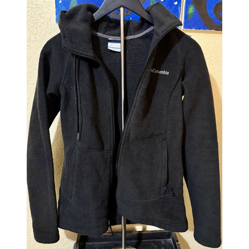Columbia Sportswear Women's Size Medium Black Full Zip Fleece Jacket